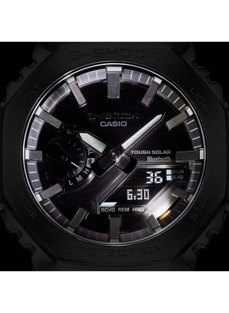 Casio G-Shock GM-B2100BT-1A Full Metal Solar Bluetooth Men’s Watch | Shock Resistant | 200M Water Resistant | Stainless Steel - Image 3